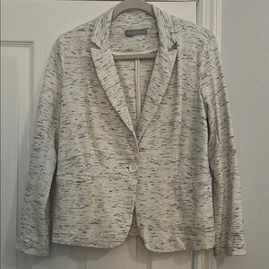 Olivia Moon Gray Knit Blazer with Versatile Style
